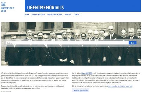 Professorendatabank UGentMemorialis.be