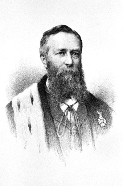 Jean-Jacques Kickx, rector in 1885-1887 en hoogleraar aan de faculteit Wetenschappen (Collectie Universiteitsarchief Gent, schenking Louis Deckers).