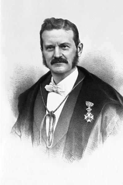 Gustave Van der Mensbrugghe, hoogleraar aan de faculteit Wetenschappen en rector in 1900-1903 (Collectie Universiteitsarchief Gent).