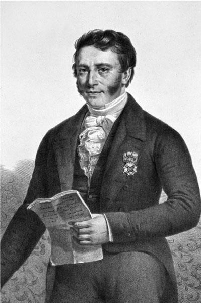 Jean-Baptiste Minne-Barth, hoogleraar aan de faculteit Rechtsgeleerdheid en rector in 1845-1846 (Collectie Universiteitsbibliotheek Gent).