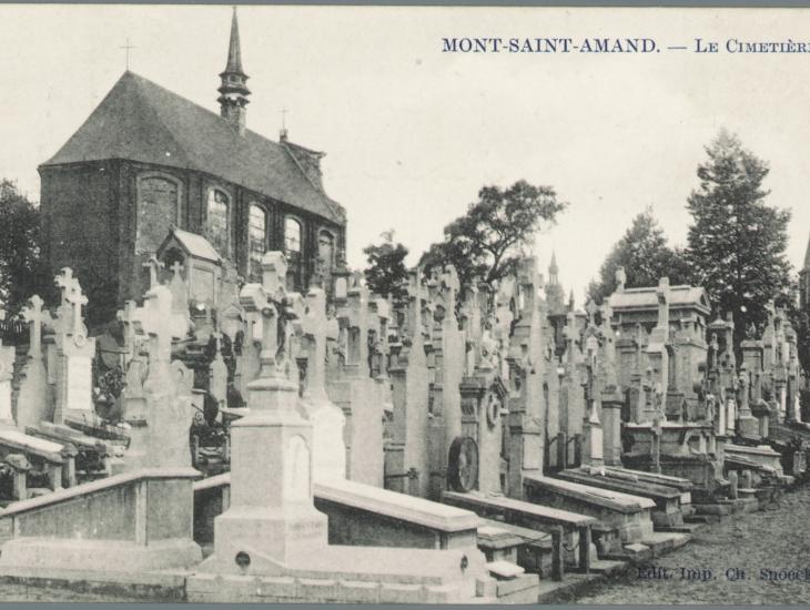 Campo Santo Sint-Amansberg, prentbriefkaart, Beeldbank stad Gent.