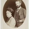Ernest Discailles en echtgenote Marie Louise Andries, foto Alexandre Quinet, rond 1880, BnF         