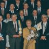 De voorzitter van de Stichting Leefmilieu Paul Knapen krijgt in 1988 op voordracht van het Centrum voor Milieusanering een eredoctoraat van de UGent. (© UGent, Collectie Universiteitsarchief, E05_1988_003)