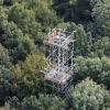 De meettoren van het Aelmoeseneiebos werd gebouwd in 1993. (foto Forest and Nature Lab, copyright www.globalview.be)