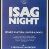 ISAG NIGHT, 6 maart 1982, affiche, verzameling Universiteitsarchief Gent