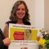 Lore Goovaerts wint de Johanna Naberprijs 2017 met haar scriptie over de eerste generatie vrouwelijke hoogleraren aan de UGent (© Atria - Kennisinstituut voor Emancipatie en Vrouwengeschiedenis).