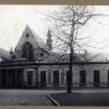 Ingang van de Baudeloobibliotheek, begin 20ste eeuw (Collectie Universiteitsbibliotheek, © UGent).