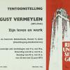 Bij gelegenheid van de honderdste verjaardag van Vermeylens geboortejaar organiseerde de universiteit een tentoonstelling rond ‘Zijn leven en werk’ (Collectie AMVC-Letterenhuis).