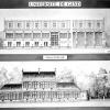 Tekeningen van het Botanisch Instituut en de Orangerie aan de Ledeganck, gebouwd tussen 1900 en 1903 (Collectie Universiteitsarchief Gent).