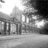 Buitenaanzicht van het grote laboratorium van het Botanisch Instituut in de Ledeganckstraat in 1903 (Collectie Universiteitsarchief Gent).