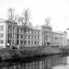 Voorgevel van blok A van de Rijkslandbouwhoogeschool op de Coupure Links (Collectie Universiteitsarchief Gent).