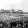 Ruwbouw van de poliklinieken en klinieken van het Academisch Ziekenhuis (Collectie Universiteitsarchief Gent - foto A. De Vogelaere).