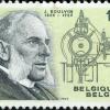 Postzegel uit 1964 met ingenieur Jules Boulvin (Collectie Universiteitsarchief Gent).