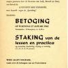 Pamflet van het G.S.K. Studentensyndikaat uit 1965 dat de studenten oproept om te staken en betogen tegen de Expansiewet (Collectie Universiteitsarchief Gent).