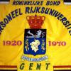 Vlag van de Koninklijke Bond van het Personeel van de UGent, opgericht in 1920 (Collectie Universiteitsarchief Gent).