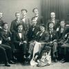 Studenten van de Vlaamsche Hoogeschool in 1917 (Collectie Universiteitsarchief Gent).