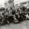 Studentenprotest in de Sint-Pietersnieuwstraat in maart 1969 (Collectie Universiteitsarchief Gent - foto Renaat Willockx).