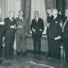 Groepsfoto op Dies Natalis 1966, met jurist Elie Van Bogaert (tweede van links),
