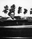 Simone Bergmans op de piano ca. 1920. © Universiteitsarchief Gent